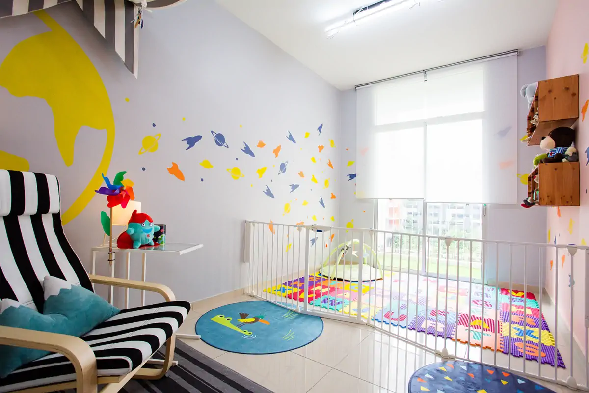 طراحی دکوراسیون اتاق کودک با طرح های ترند سال