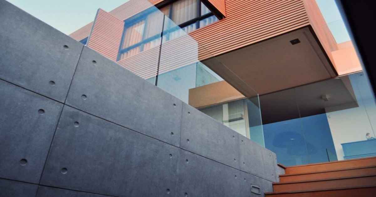 نمای سیمانی یکی از انواع نمای ساختمان