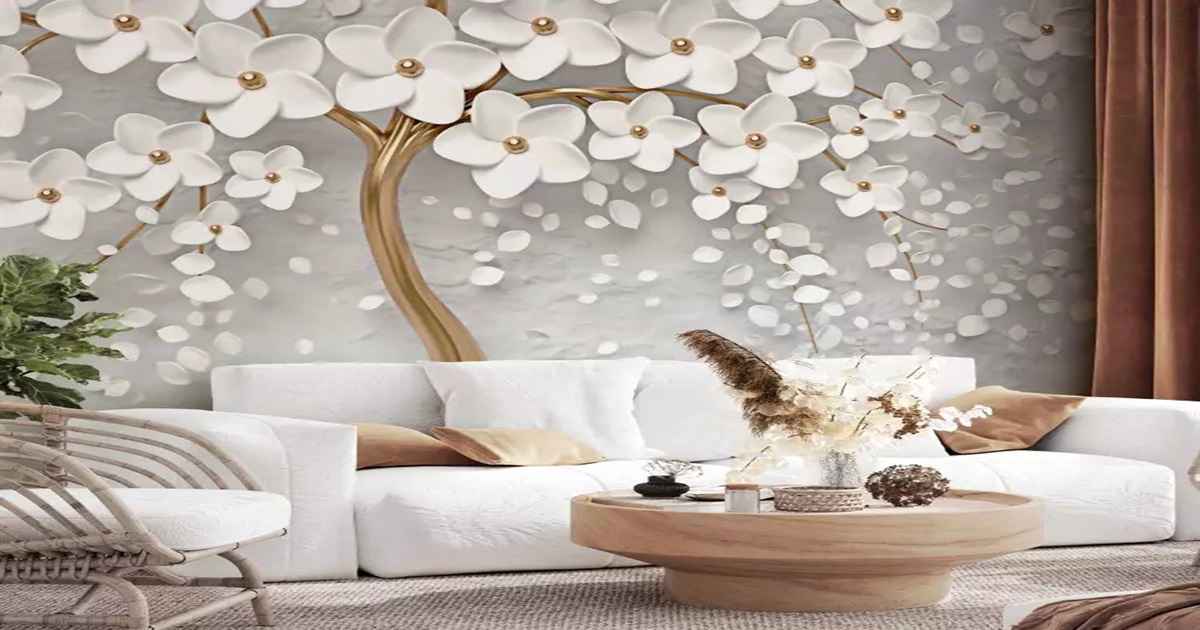 دیوار پوش‌های گل‌دار