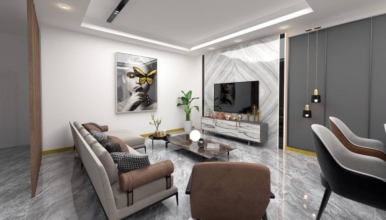 طراحی داخلی سبک مدرن 100 مترمربع