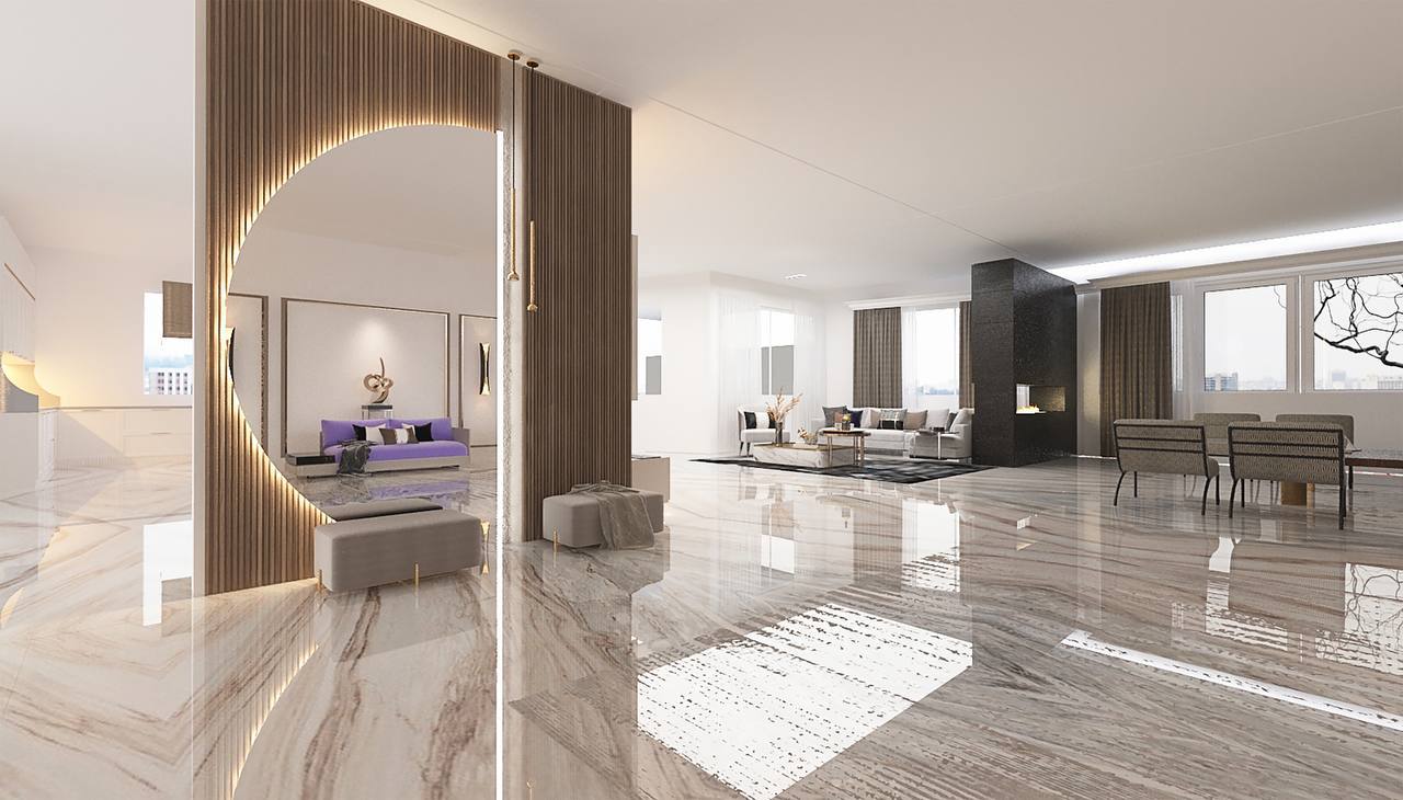 طراخی داخلی نئوکلاسیک تجریش